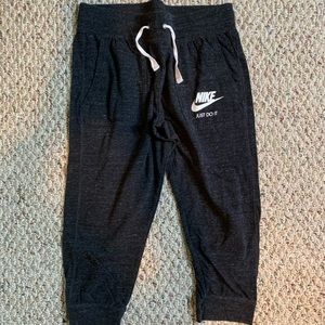 Nike three quarter sweat pants